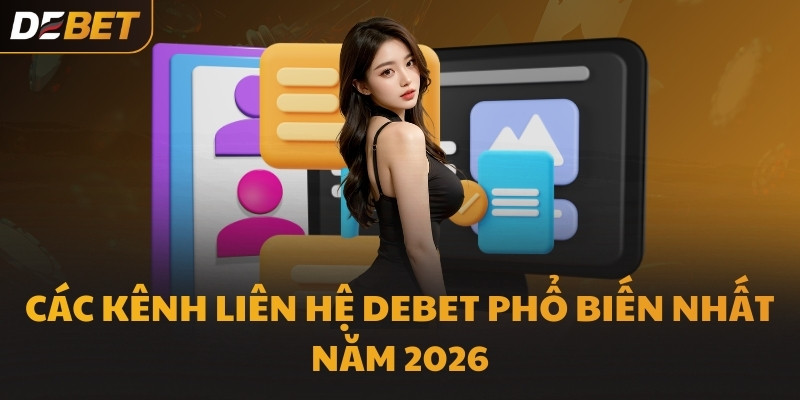 Các kênh liên hệ DEBET phổ biến nhất năm 2026